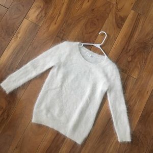 Angora Sweater in White